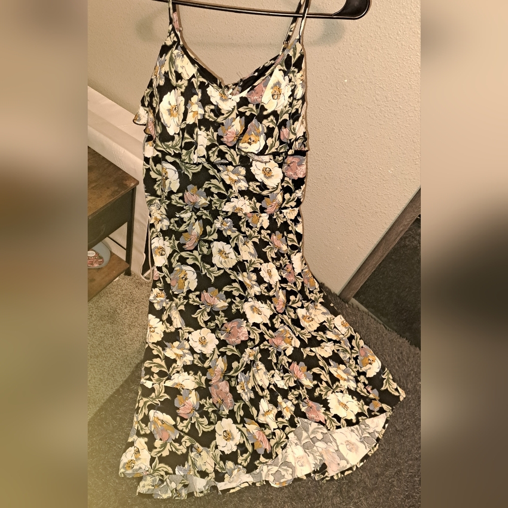 Floral Spaghetti Strap Dress